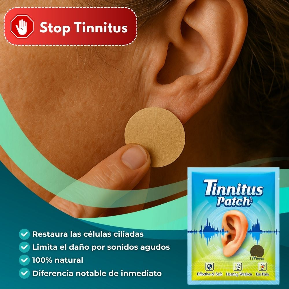 Parche para dolor de oídos 🎁 OFERTA 12 PARCHES PARA EL TINNITUS 🎁