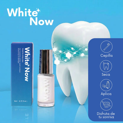 ESMALTE BLANQUEADOR DENTAL WhiteNow™ - SONRISA BLANCA SIN TRATAMIENTOS